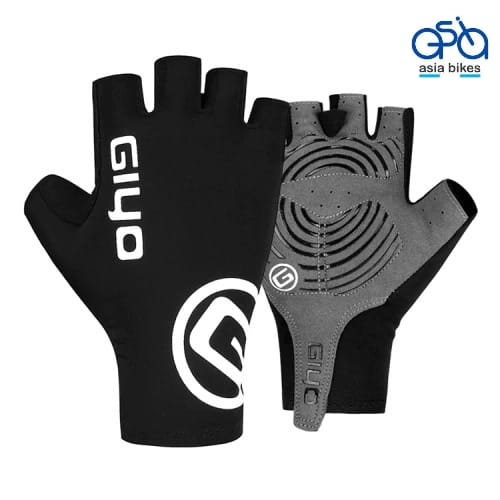 Guante de ciclismo half finger, negro